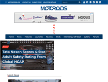 Tablet Screenshot of motoroids.com